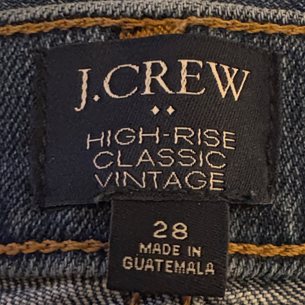 J. Crew Women’s High-Rise Classic Vintage Jeans - Dark Blue